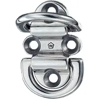 WICHARD Double Folding Pad Eye Chain Ring Zilver 10 mm