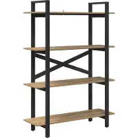 vidaXL Boekenplank 4-laags 100 x 33.5 x 64 cm Bewerkt hout