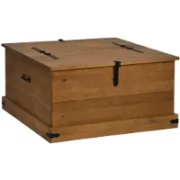 vidaXL Opbergkist HALDEN 91x91x47 cm massief grenenhout