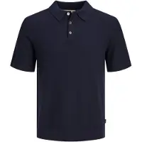 Jack & Jones Polo SS Sandri Knit Polo Blauw