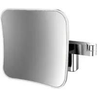 Emco Evo scheerspiegel vierkant 20cm 5xvergr zwart, zwart
