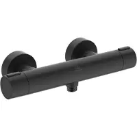Ideal standard ALU+ - Thermostatische douchekraan, zijde zwart BD582XG