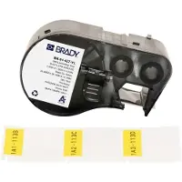 Brady M4-91-427-YL gelamineerde vinyl labels zwart op geel/transparant 25,4 mm x 38,1 mm x 12,7 mm (origineel)