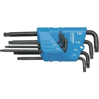 Gedore H 43 KTX-07 TX Haakse schroevendraaierset T 10, T 15, T 20, T 25, T 27, T 30, T 40, T 45 7-delig