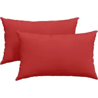 vidaXL Zitkussens 2 st Stof Rood 50 x 30 cm