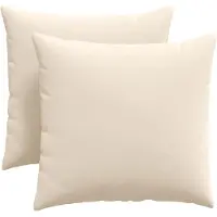 vidaXL Zitkussens 2 pcs Beige 45 x 45 cm Stof