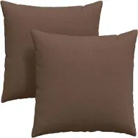 vidaXL Zitkussens 2 pcs Stof Bruin 60 x 60 cm