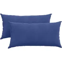 vidaXL Zitkussens 2 pcs Politieblauw 80 x 40 cm Corduroy stof