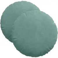 vidaXL Zitkussens 2 pcs Zeegroen Ø 40 x 13 cm Fluweel