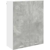 vidaXL Hangkast Beton Grijs 80 x 31 x 100 cm Bewerkt hout