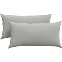 vidaXL Zitkussens 2 st Stof Lichtgrijs 80 x 40 cm