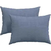vidaXL Zitkussens 2 pcs Blauw 70 x 50 cm Corduroy stof