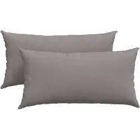 vidaXL Zitkussens 2 st Stof Taupe 80 x 40 cm