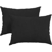 vidaXL Zitkussens 2 st Stof Zwart 70 x 50 cm