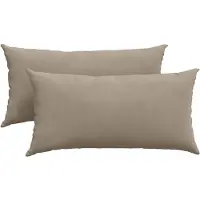 vidaXL Zitkussens 2 pcs Taupe 80 x 40 cm Stof