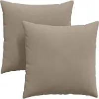 vidaXL Zitkussens 2 pcs Taupe 60 x 60 cm Stof