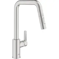 GROHE QuickFix Start - Keukenkraan met uittrekbare vuistdouche, supersteel 30631DC0