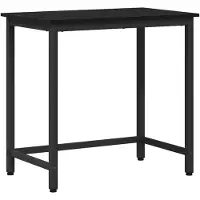 vidaXL Tafel, zwart, eikenlook, 100 x 50 x 76,5 cm
