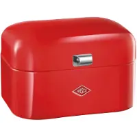 Wesco Single Grandy Broodtrommel | 7,5 Liter - Maat M | Metaal - Roodoranje | Broodopslag | Special Edition Kerstmis