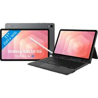 Samsung Galaxy Tab S11 11 inch 128GB Wifi + 5G Grijs EE + BlueBuilt Toetsenbordhoes QWERTY