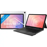 Samsung Galaxy Tab S11 11 inch 256GB Wifi Zilver + BlueBuilt Toetsenbord Hoes QWERTY