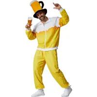 TecTake dressforfun - Herenkostuum Bier joggingpak - L - Verkleedkleding carnaval - Halloween - Verkleden - Feestkleding - Carnavalskleding - Feest - Partykleding