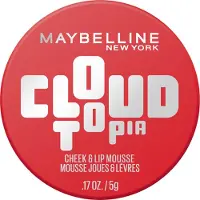 Maybelline New York Cloudtopia Blush Cheek & Lip Mousse Up to 14H Cheek Colour (Various Shades) - 3 Divine Crimson