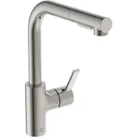 Ideal standard Gusto - Keukenkraan met uittrekbare vuistdouche, chroom BD420GN
