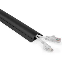 Nobrand Kabelgoot muur | | 16 mm kabel (0.5 meter, PVC, Zwart)
