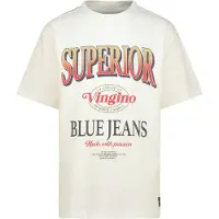 Vingino Oversized T-shirt Hanis Jongen Wit 164
