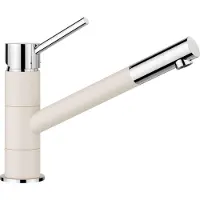 BLANCO KANO SILGRANIT-look, tweekleurig, softwit/chroom