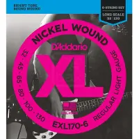 D'Addario EXL170-6 NICKEL WOUND LONG SCALE LIGHT 6C 32-130