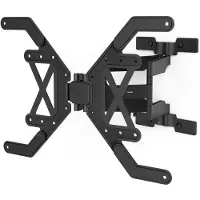 Hama TV-muurbeugel, zwenkbaar, kantelbaar, extra plat, 229 cm (90") tot 40 kg (Muur, 90", 40 kg), TV muurbeugel, Zwart
