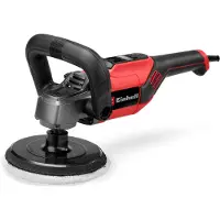 Einhell Polijstmachine CC-PO 1100/150 CE - 1100 W - 3.500 t/min - Ø150 mm - Incl. 2x polijstdoek (1x textiel en 1x synthetisch) + 3x schuurvellen