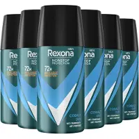 Rexona Mini - Anti-Transpirant Spray - Advanced Protection - Cobalt Dry - 6 x 35 ml - Reisverpakking