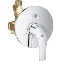 GROHE Eurosmart - Afdekset badkraan met inbouwdeel, chroom 33305002
