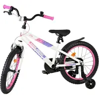 Volare Lily Kinderfiets - Meisjes - 18 inch - Wit Roze Paars