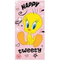 Looney Tunes Tweety Badlaken - Strandlaken - Handdoek - 70x140 cm - Sneldrogend