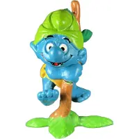 Schleich Natuursmurf - zittend in boom - De smurfen - - 8cm
