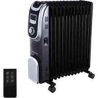 Aigostar Oil Monster 33JHH - Olieradiator 2500 watt – Oliegevulde radiator - Elektrische Kachel - Zwart