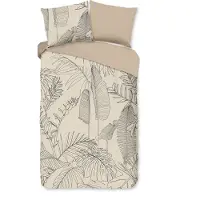 Muller Textil Dekbedovertrek Sym Sand Katoen-140 x 200 / 220 cm | 1-Persoons