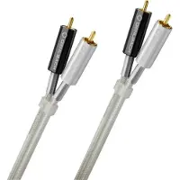 OEHLBACH D1C3902 Cinch Audio Aansluitkabel [2x Cinch-stekker - 2x Cinch-stekker] 1.50 m Zilver