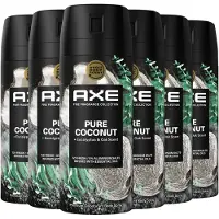 Axe Fine Fragrance Collection Premium Deodorant Bodyspray - Pure Coconut - met de geur van kokos, eucalyptus en eikenhout - 6 x 150 ml