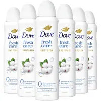 Dove - Deodorant Spray - Fresh Care+ 0% Aluminiumzouten - Fresh Original - 6 x 150 ml