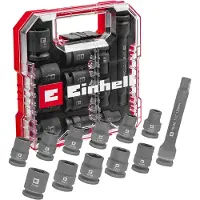 Einhell Impact bit- en steeksleutelset - 12 delen - L-CASE