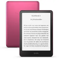Amazon Kindle Paperwhite Handtekening Editie (32 GB) Roze metallic met verlichting aan de voorkant met automatische aanpassing, draadloos opladen en wekenlange batterijlevensduur