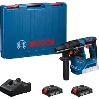 Bosch Professional GBH 18V-18 SDS-Plus-Accu-boorhamer 18 V 2 Ah Brushless, Incl. koffer, Incl. lader, Incl. 2 accus