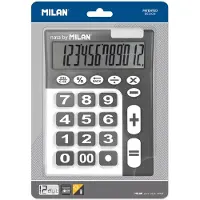 Milan Dual 12 Calculator Zwart
