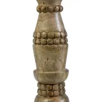 Mars & More Candle Holder mango hout bubbel 25cm