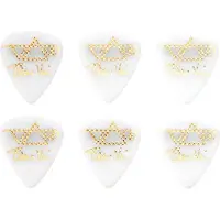Ibanez B1000SVRWH Steve Vai Signature Grip 1.0mm Plectrum 6-Pack - Wit